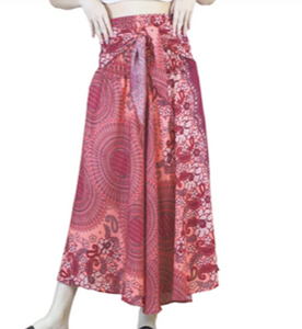 Red Mandela Bohemian Skirt-Dress